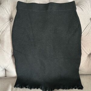 Club Monaco black Italian yarn knit skirt in S